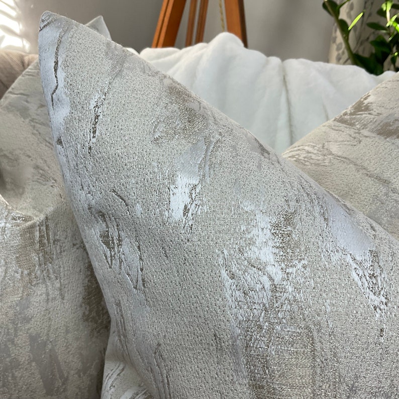 Calico Cream Ivory Gold Luxury Textured Cushion Pillow Cover Etsy UK