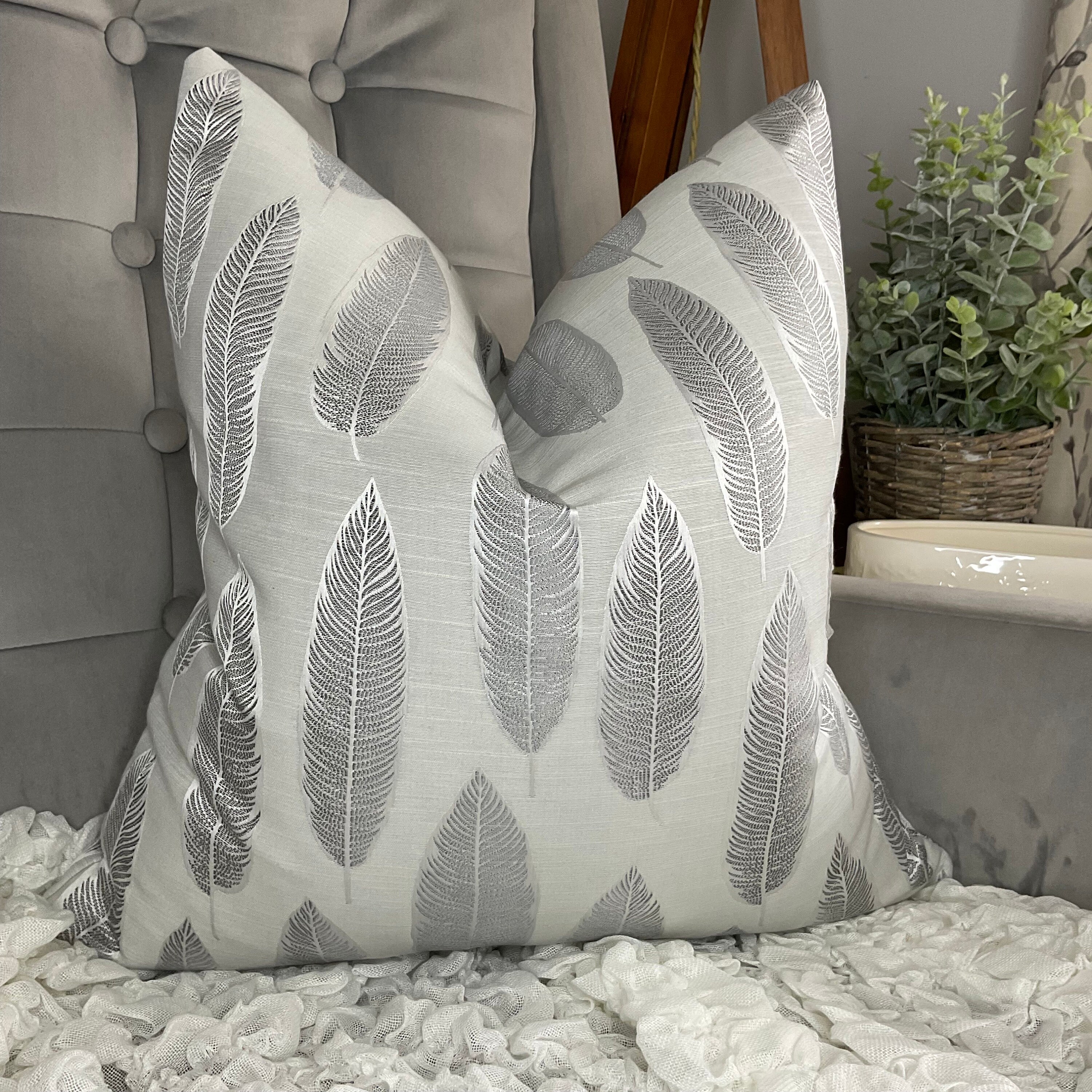 Sahara Taupe Textured Throw Pillow 20x20