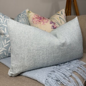 Blue Pillow Cover, Rothko Furnishing John Lewis & Partners Fabric, Blue Sofa Cushion Cover,  Double Sided - High Quality - Size 12&quot; x 20&quot;