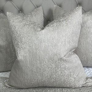 Blake Luxury Textured Cushion Pillow Cover Shell Grey Designer Fabric High Quality Handmade Double Sided Sofa Bed Cushion Bedding