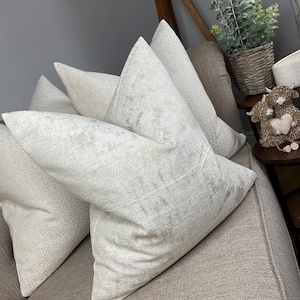 Decorative natural beige ivory cushion cover scatter natural pillow cover for neutral home decor, scatter throw pillow DESIGN Project Fabric