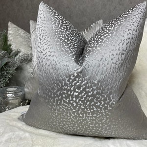 Elegant Steel Grey Scatter Cushion Cover: Modern Luxury Decor for Sofa & Bed with Astar John Lewis Fabric