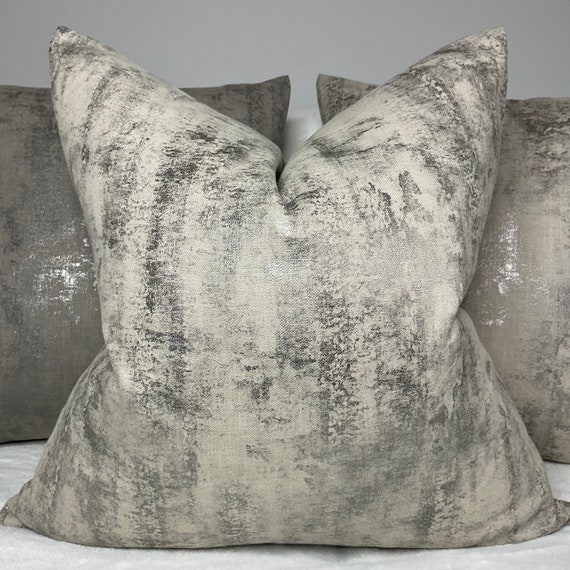 Silver clearance shimmer cushions