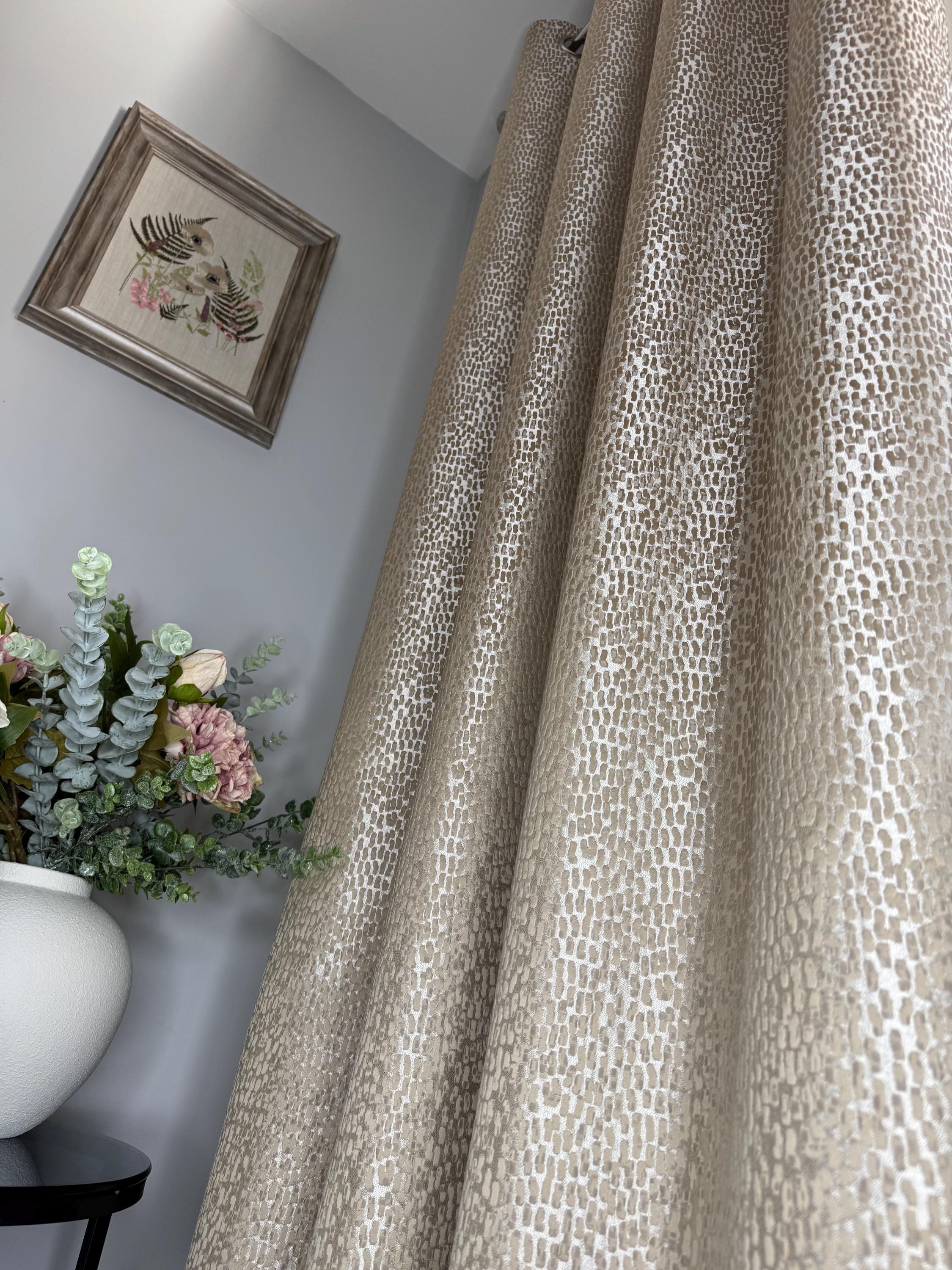 Luxury Bespoke Lined Eyelet Curtains Antelope Champagne gold For luxury-bespoke-lined-eyelet-curtains-antelope-champagne-gold-for