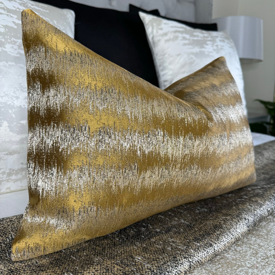 Gold Cushion Cover, Gold Pillow Cover 12