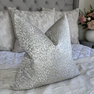 Luxurious cushion cover, grey greige abstract design pillow cover, scatter cushion cover for sofa bed, Designer ANTELOPE Parchment