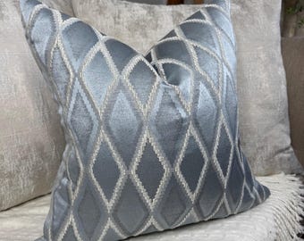 Funda De Cojín 100% Lino Azul Cobalto