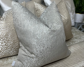 Luxury Pillow Cover, Rion Truffle Taupe Cushion Cover, Throw Pillow Case,  Designer Fabric, Sofa Bed Pillow Cover 16" 18" 20" 22" 24" 26"