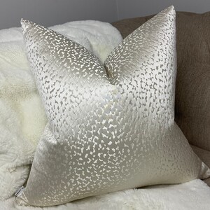 Luxury Cushion Cover Ivory Pillow Cover Champagne Natural Decor