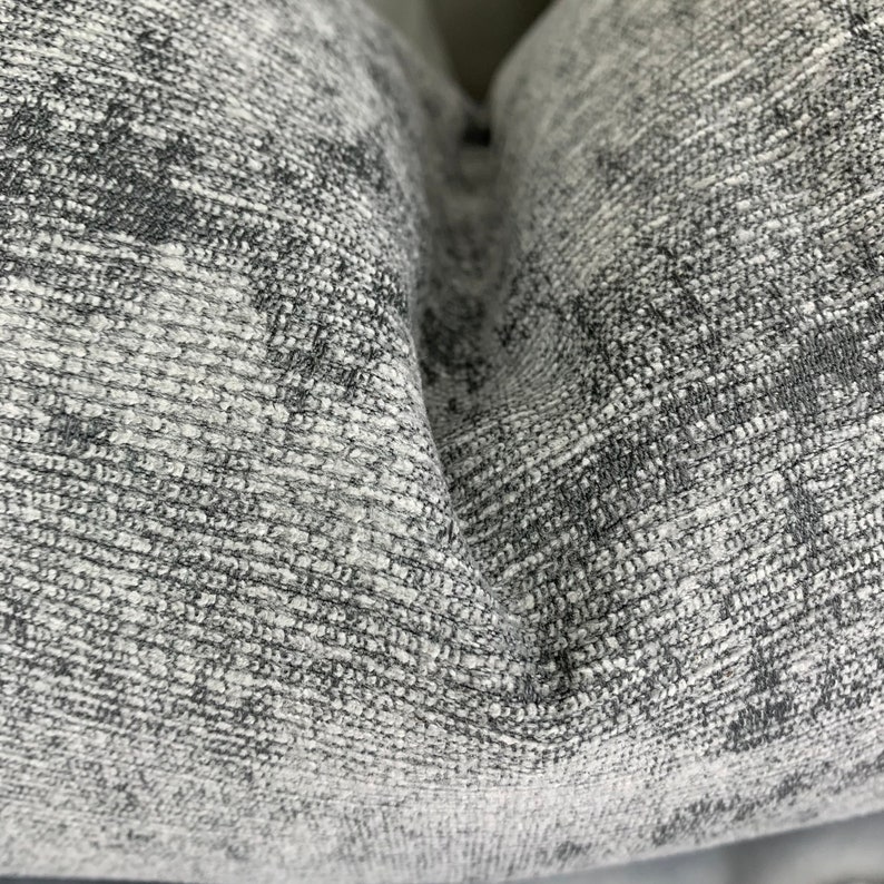 Grey Lumbar Cushion Cover, Scatter Grey Pillow Cover for Sofa or Bed