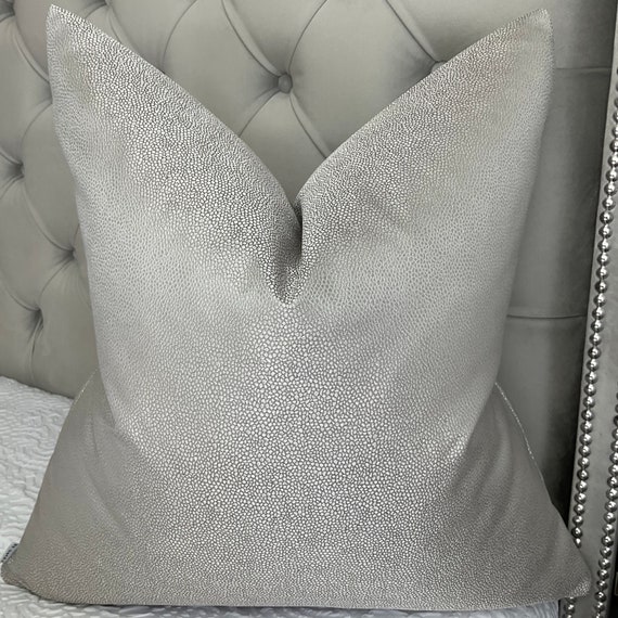 Absolutely Stunning Luxury Textured Silver Grey Cushion Pillow Cover Sofa Bed Throw. Designer Osborne Little Langley Fabric Etsy Canada