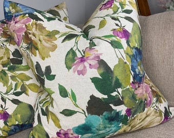 20" x 20"  Cushion Cover Pillow Cover Multicoloured Floral Design  Modern Home Decor for Chair Sofa Bed Pillow Cover Designer Country Home