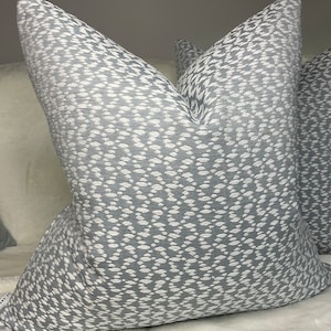 John Lewis & Partners Furnishing Fabric, Blue Cushion Cover, Decorative Pillow,  Designer High Quality , Made in UK Sofa Cushion Pillowcase