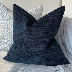 Furnishing Fabric Cushion Cover, Sofa Pillow Cover 20&quot; x 20&quot; Navy, Durable Designer Fabric - High Quality/ John Lewis ZAMBIA Fabric