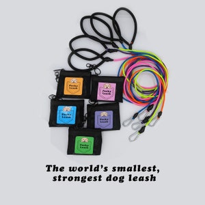 The world&#39;s smallest strongest leash fits in the palm of your hand.