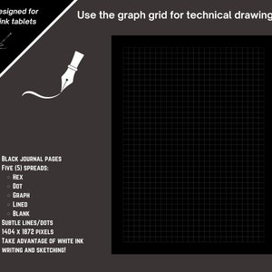 Use the graph grid for technical drawings. 1404 x 1872 pixels. Take advantage of white ink writing and sketching on your e-ink tablets.