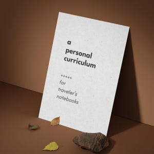 Plano de estudos personalizado para cadernos de viagem | Refis para cadernos de viagem tamanho padrão | Modelo digital para impressão