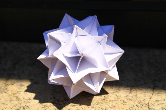 Proxima Centauri Origami Stern Papier Kusudama Kunstwerk Sammlerstück Einzigartig In Seiner Art Home Ornament