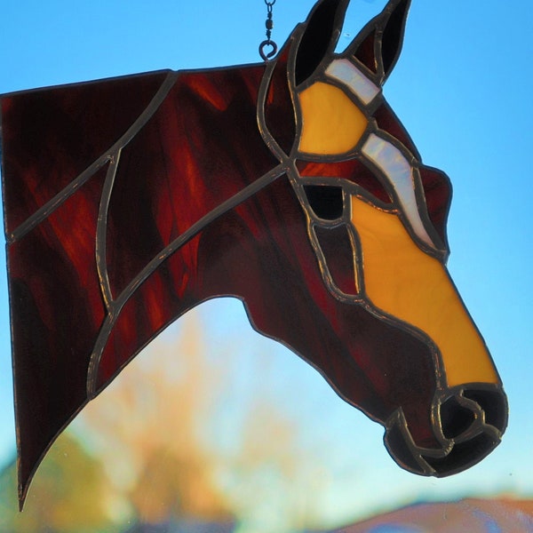 Horse's Head, Stained Glass