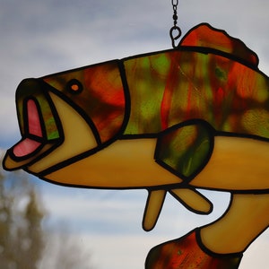 Big Mouth Bass, Stained Glass