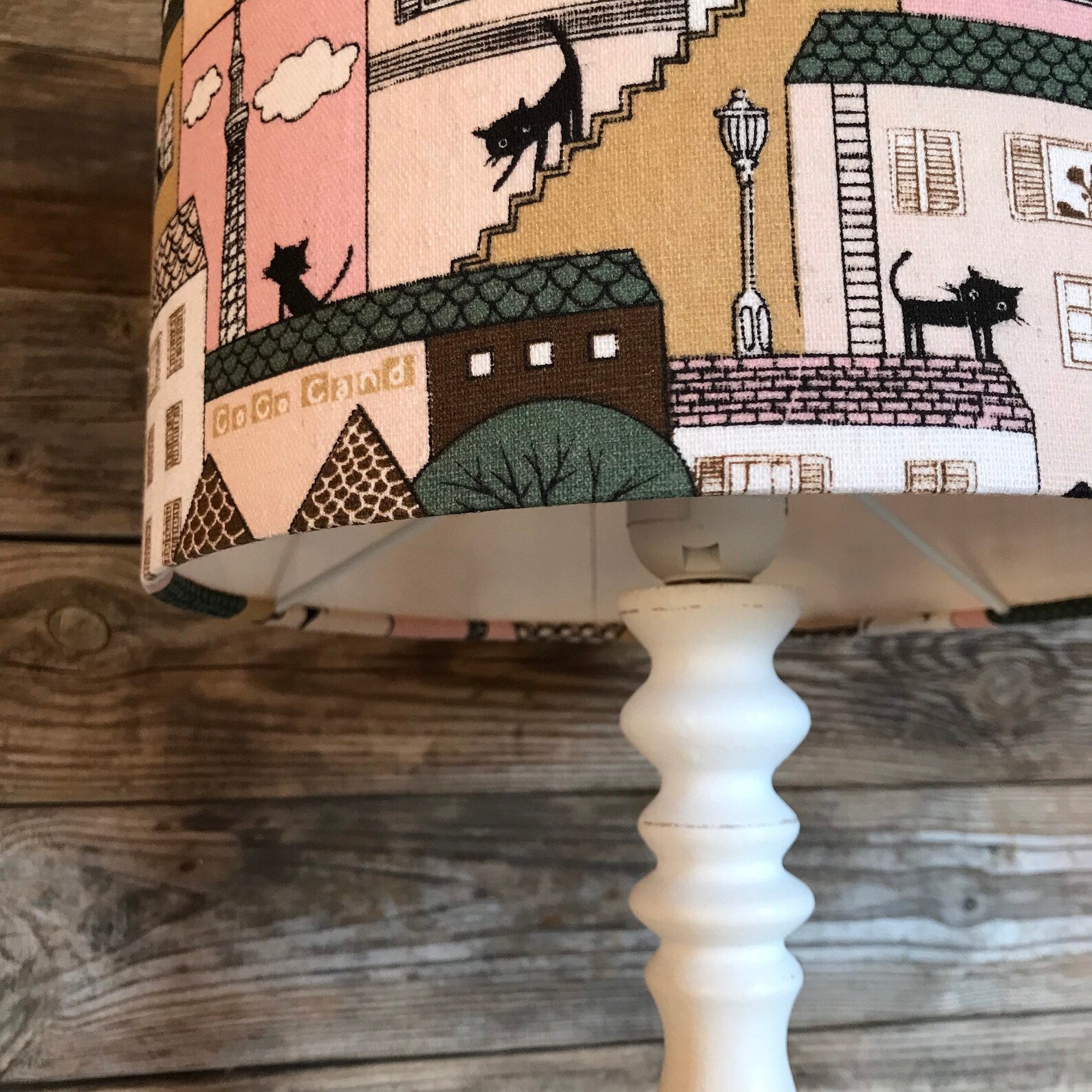 Cats Lampshade Fun Cats Lamp Shade Houses & Cats Lampshade Etsy
