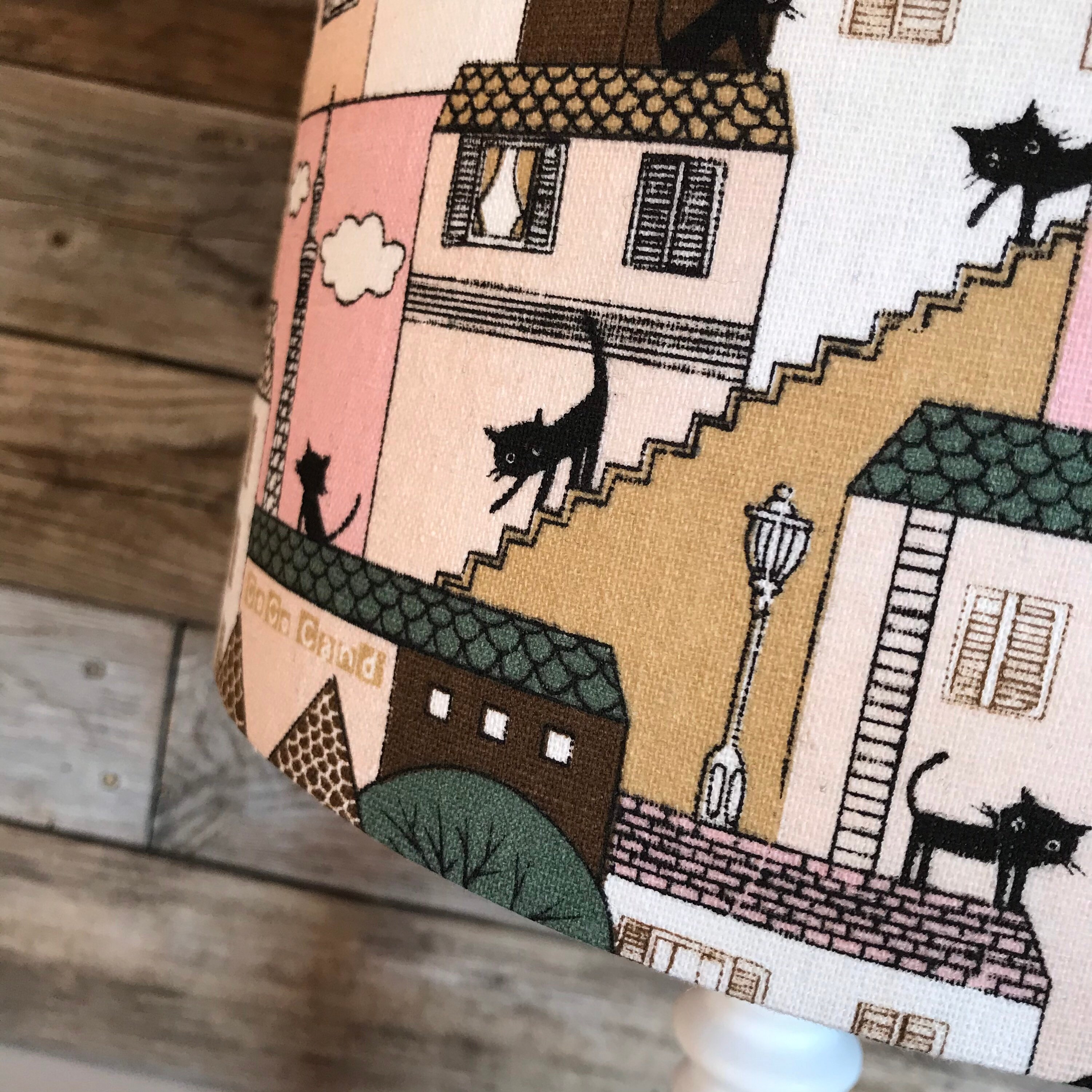 Cats Lampshade Fun Cats Lamp Shade Houses & Cats Lampshade Etsy