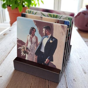 Personalized Custom Ceramic Coaster Full Color Ceramic Photo Coasters Coasters for Home Decor Unique Custom Drink Coasters Set with Photos