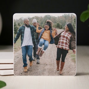 Personalized Custom Ceramic Stone Coaster Set, Photo Coasters, Personalized Gift, Gift for Her, Gift for Him