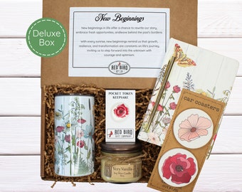 New Beginnings Gift Box | Inspirational Gift for Her | New Beginnings | Friendship Gift Box | Encouragement Gift