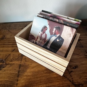 Personalized Photo Coaster Set, Custom Ceramic Coasters for Home Decor