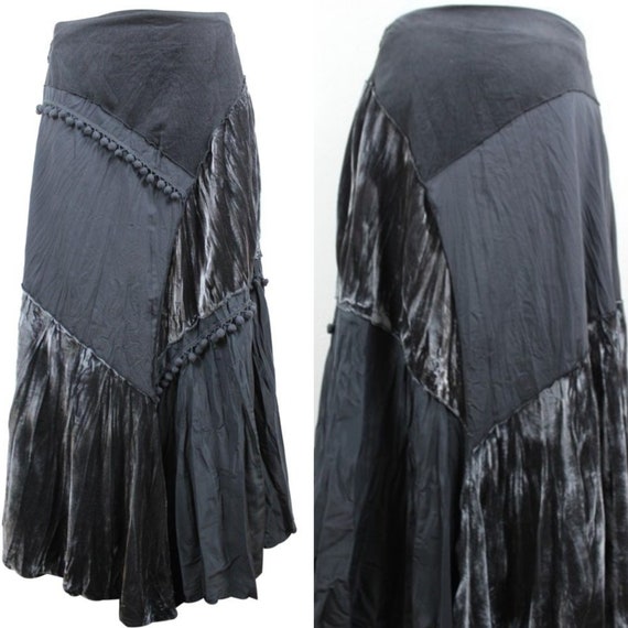 Beautiful Grey Blue Bohemian Patch Work Hippie Max