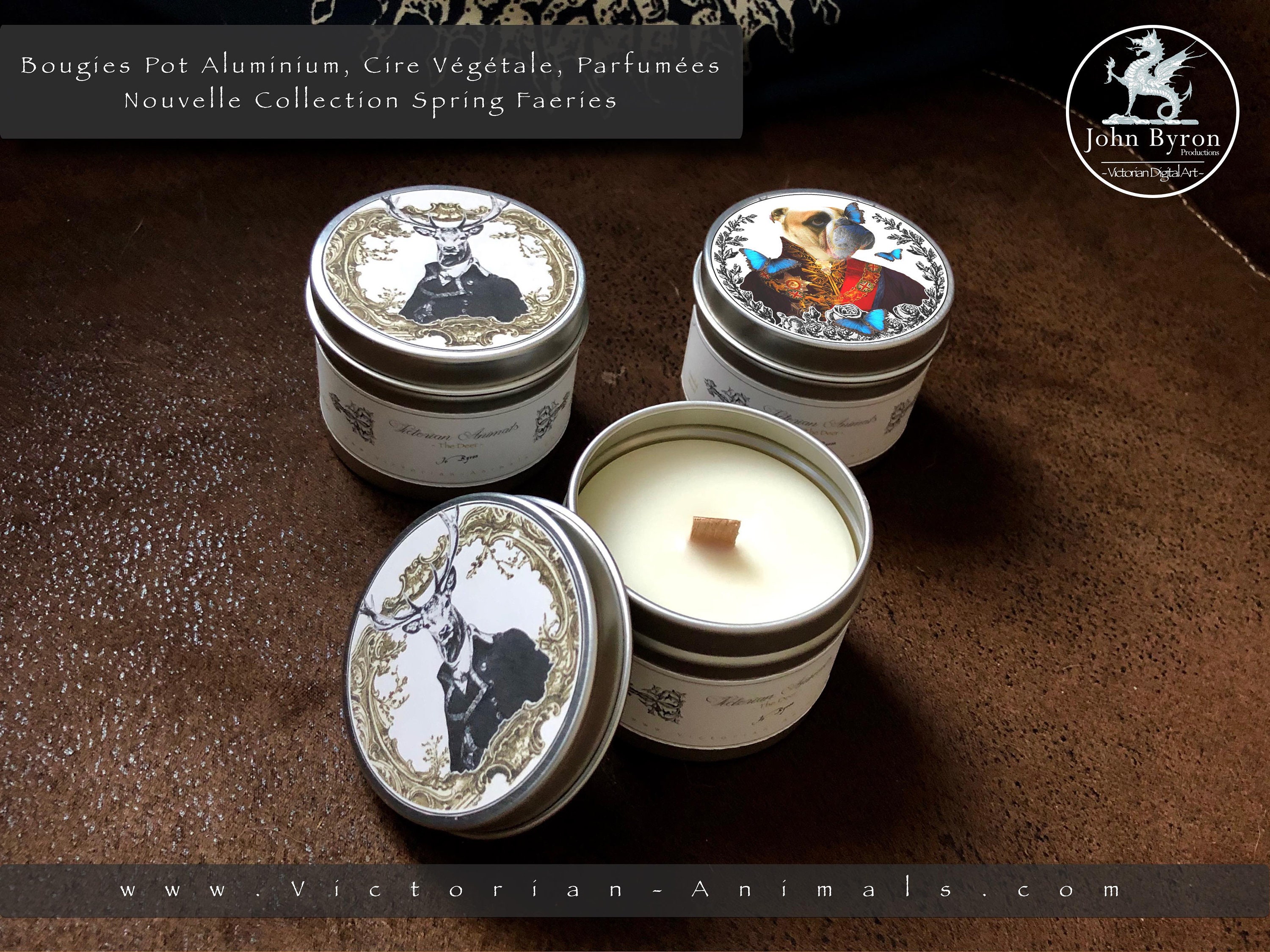 Bougie Parfumee - Petit Pot Aluminium avec Couvercle