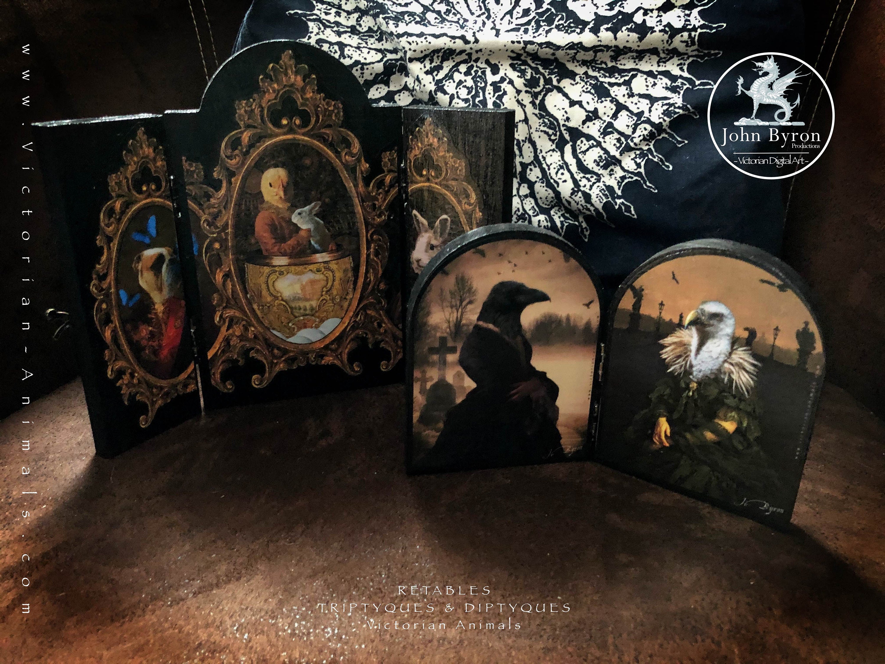 Retables Triptyques Diptyques Victorian Animals