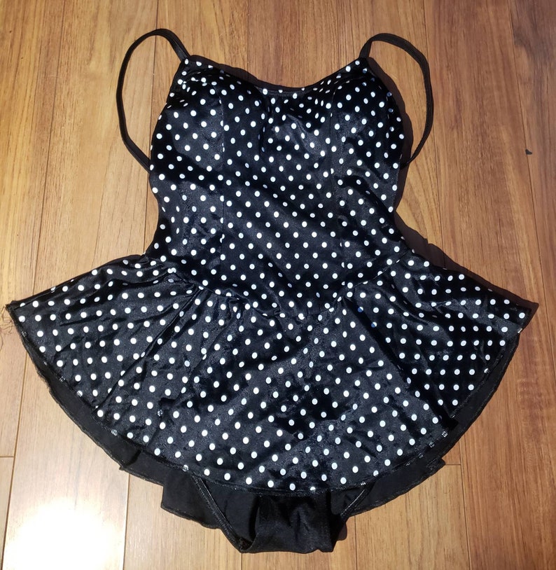 retro polka dot swimsuit