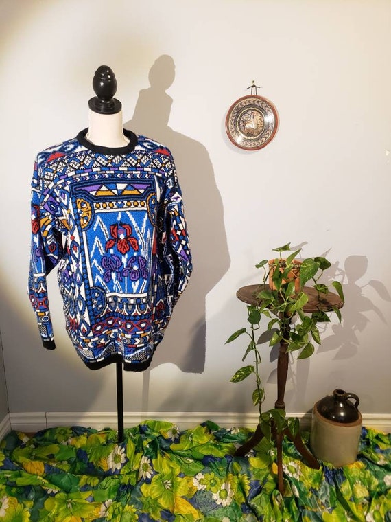 flower print sweater
