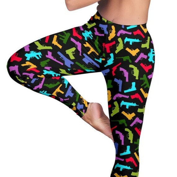 Gun Holster Women's Leggings Gun Holster Leggings Guns Etsy