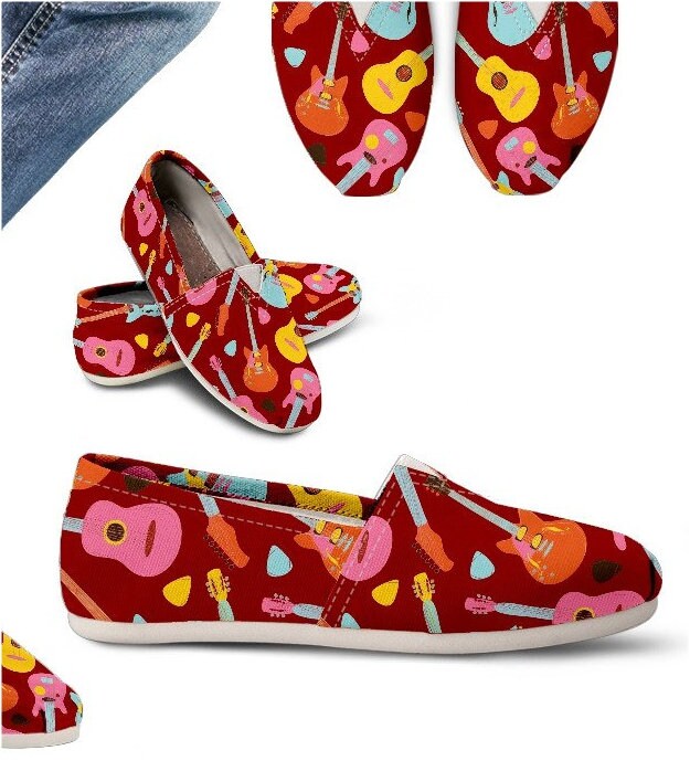 Guitar Player Gift Guitar Teacher Gift Guitar Casual Zapatos Spanish Guitar Electric Guitar Print - PP-HB-035B Guitar Player Gift Guitar Teacher Teacher Teacher Gift Guitar Casual Zapatos Spanish Guitar Electric Guitar Print - PP-HB-035B 180397