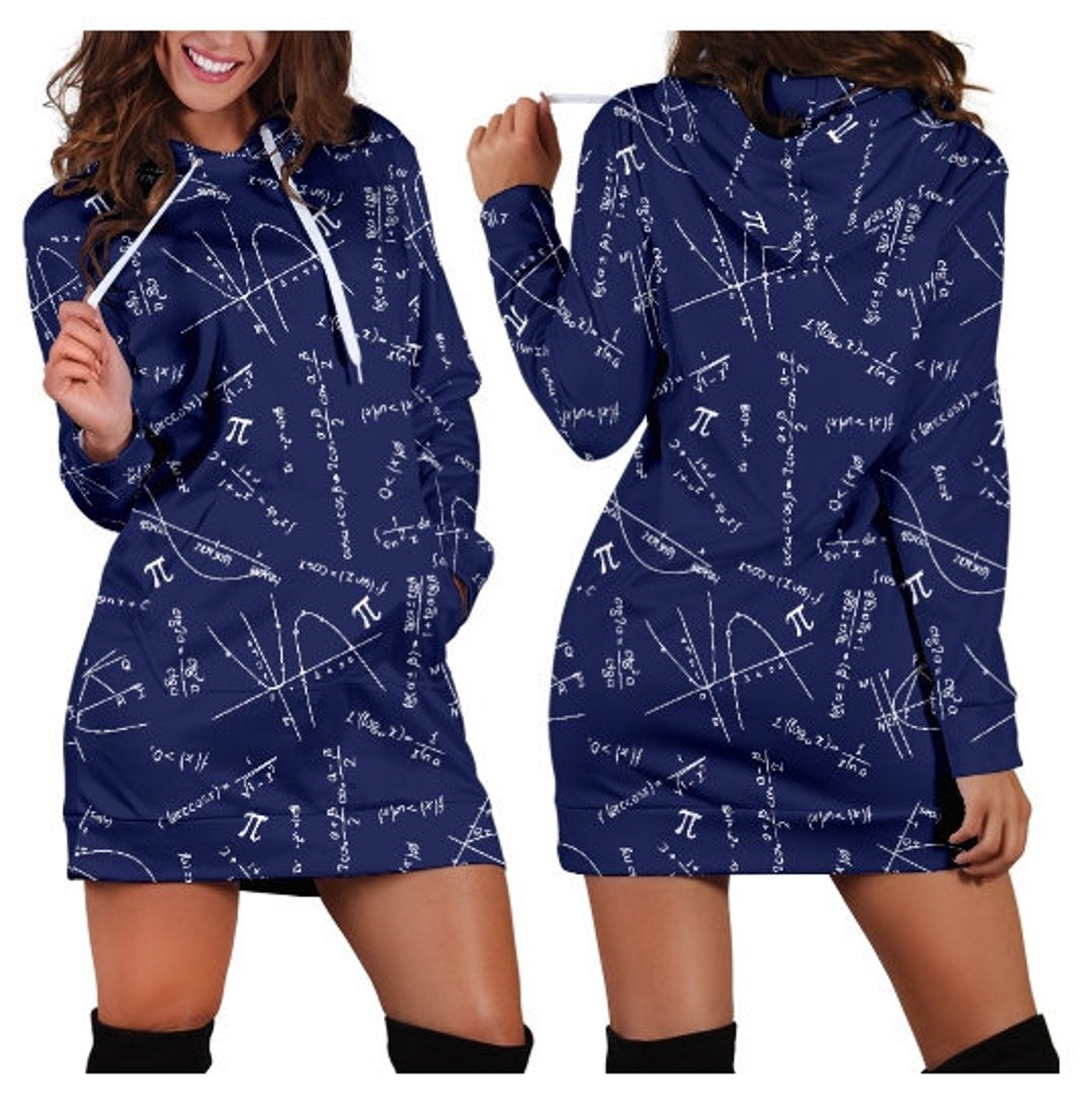 Math Lover Hooded Dress / Math Professor / Math Teacher / - Etsy