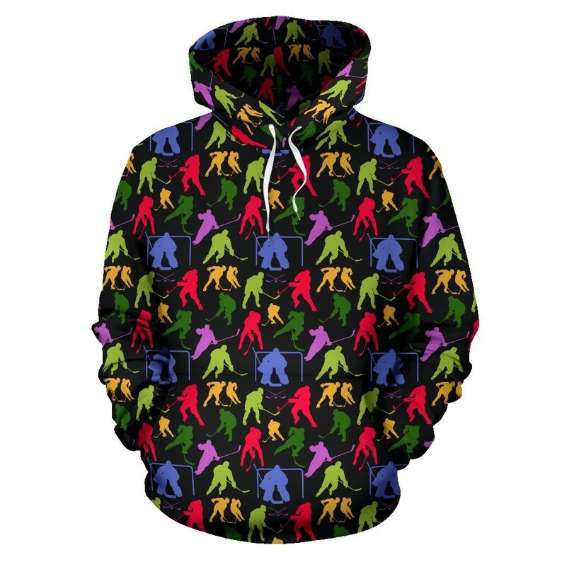 Hockey Hoodie Women /& Kids Unisex Hoodie For Men Hockey Workout Pattern-P181-P11