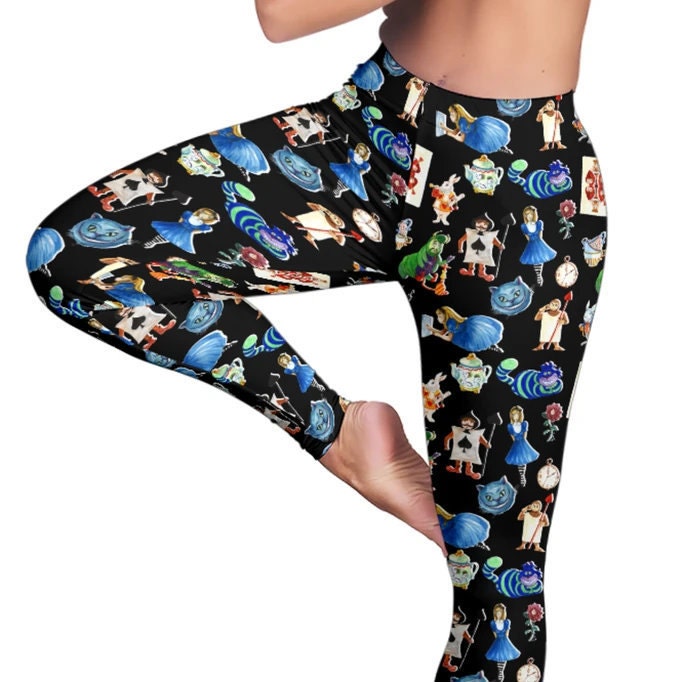 Alice in Wonderland Women's Leggings Alice in Wonderland - Etsy