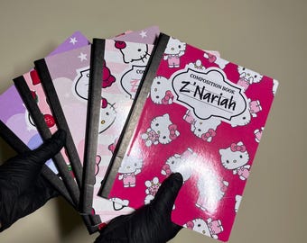 Custom Hello Kitty Composition Notebooks | Pack of 5