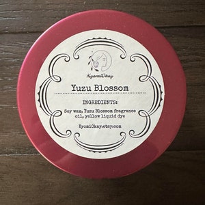 Yuzu Blossom - 8oz handgemaakte sojakaarsen
