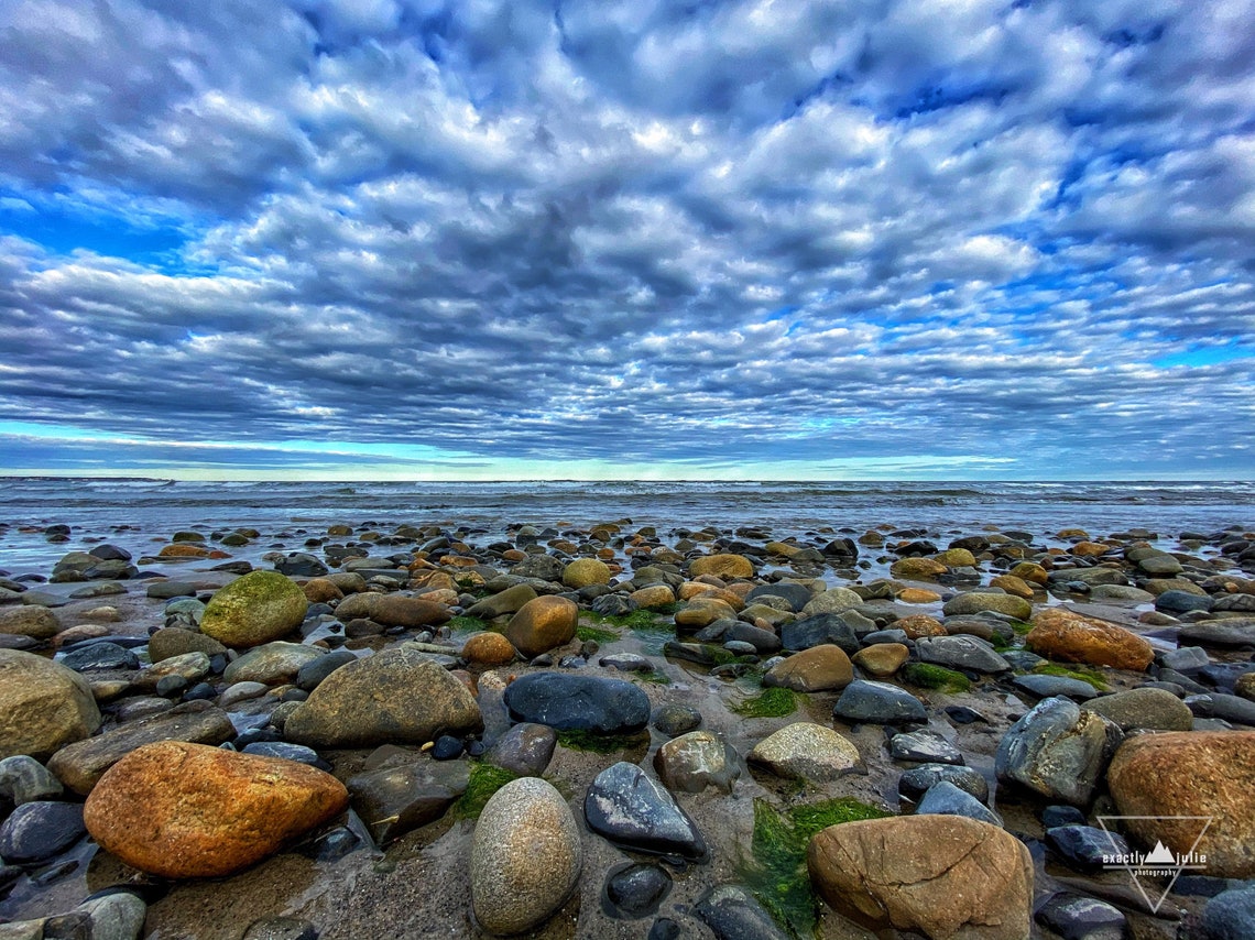 Drakes Island Maine Sunset Photography Etsy