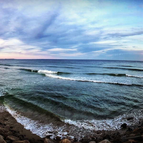 Wells Beach, Maine - Panoramic Sunset Photography