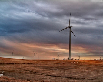 Turbine Sonnenuntergang - Nebraska - Fotografie