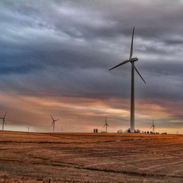Turbine Sunset - Nebraska - Photographie