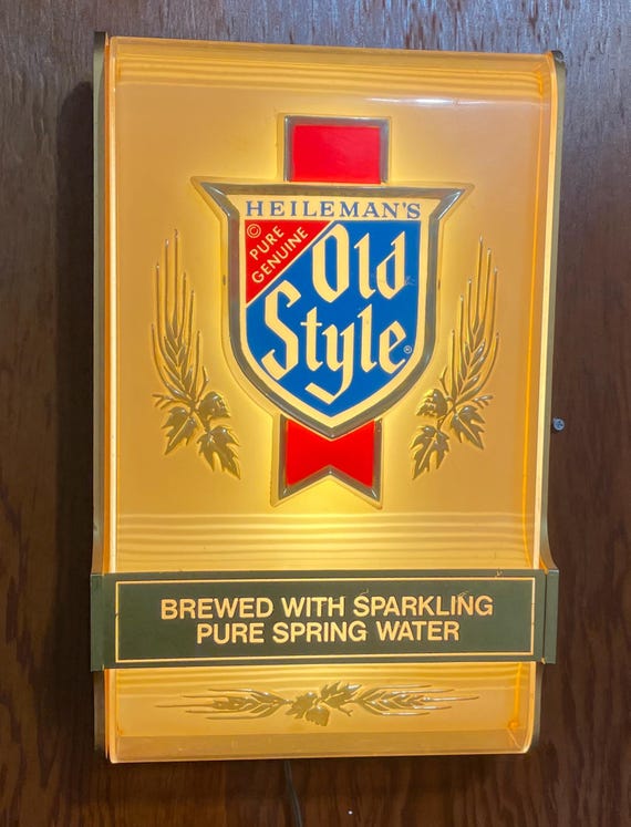 OLD STYLE BEER オールドスタイル ライト ランプ ビンテージ Vintage Old Style BEER Billiards Pool Table Bar Light Sign (S098