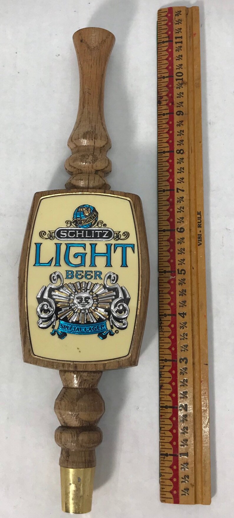 Schlitz Light Beer Tap Handle, Vintage Schlitz Light Beer, Beer Tap Handle, Bar Tap, Vintage