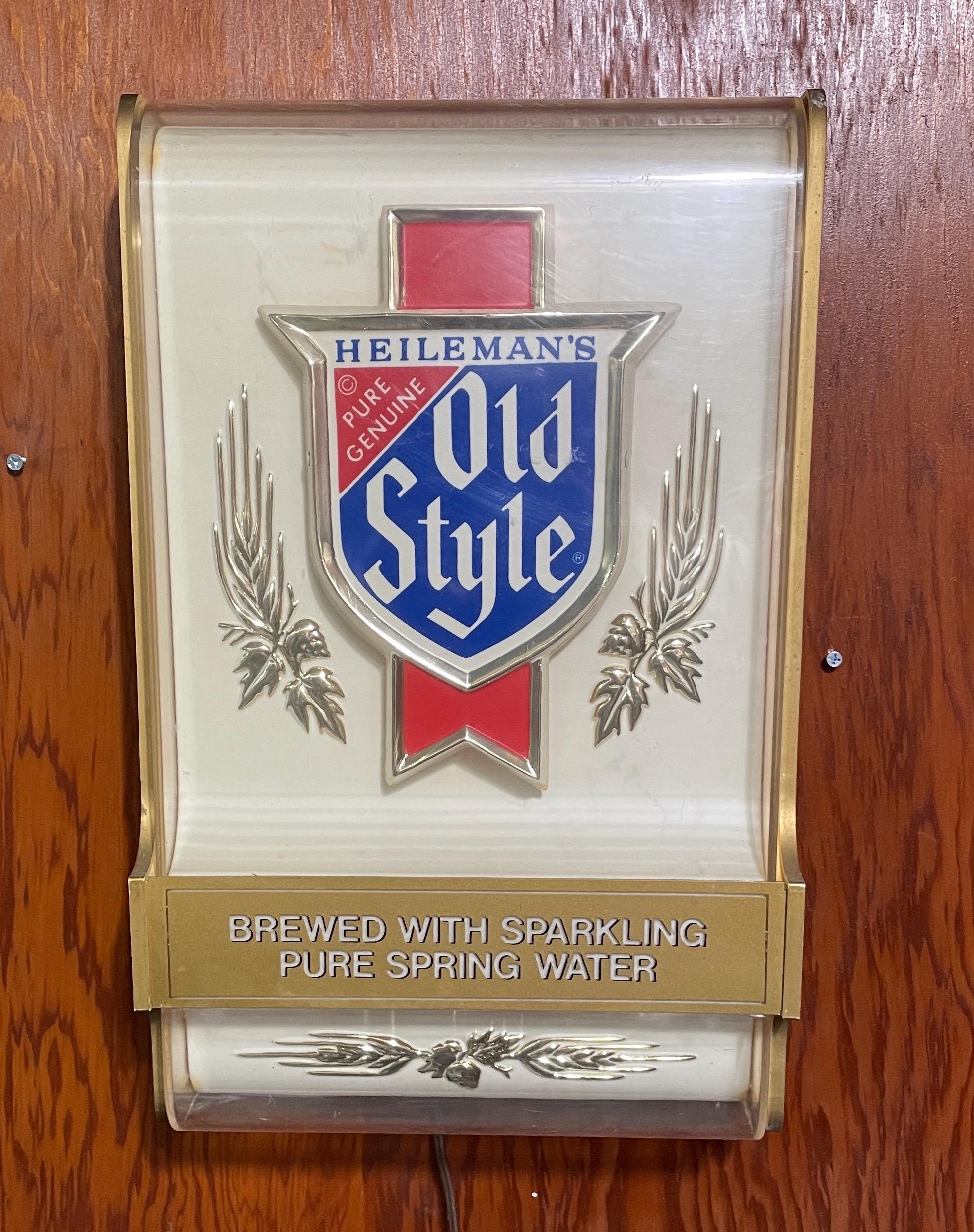 Vintage Beer Sign, Old Style Beer Light, Man Cave, Gifts for Him