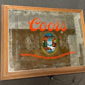 Vintage Beer Sign, Coors Beer Zeichen, Man Höhle, Geschenke für Ihn, Bier Zeichen, Bier, Mann Höhle Dekor, Vintage Coors Beer, Geschenk für Papa, 1980er Jahre Bier